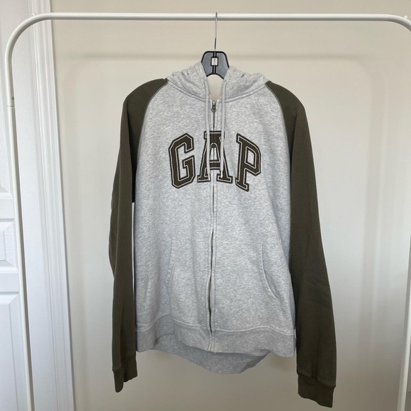 Gap Spellout Zip Up Hoodie - Picture 1 of 4